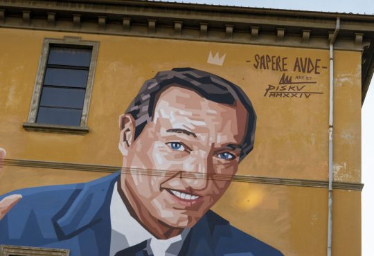 MAPEI con PISKV per il murales dedicato dalla RAI a Piero Angela