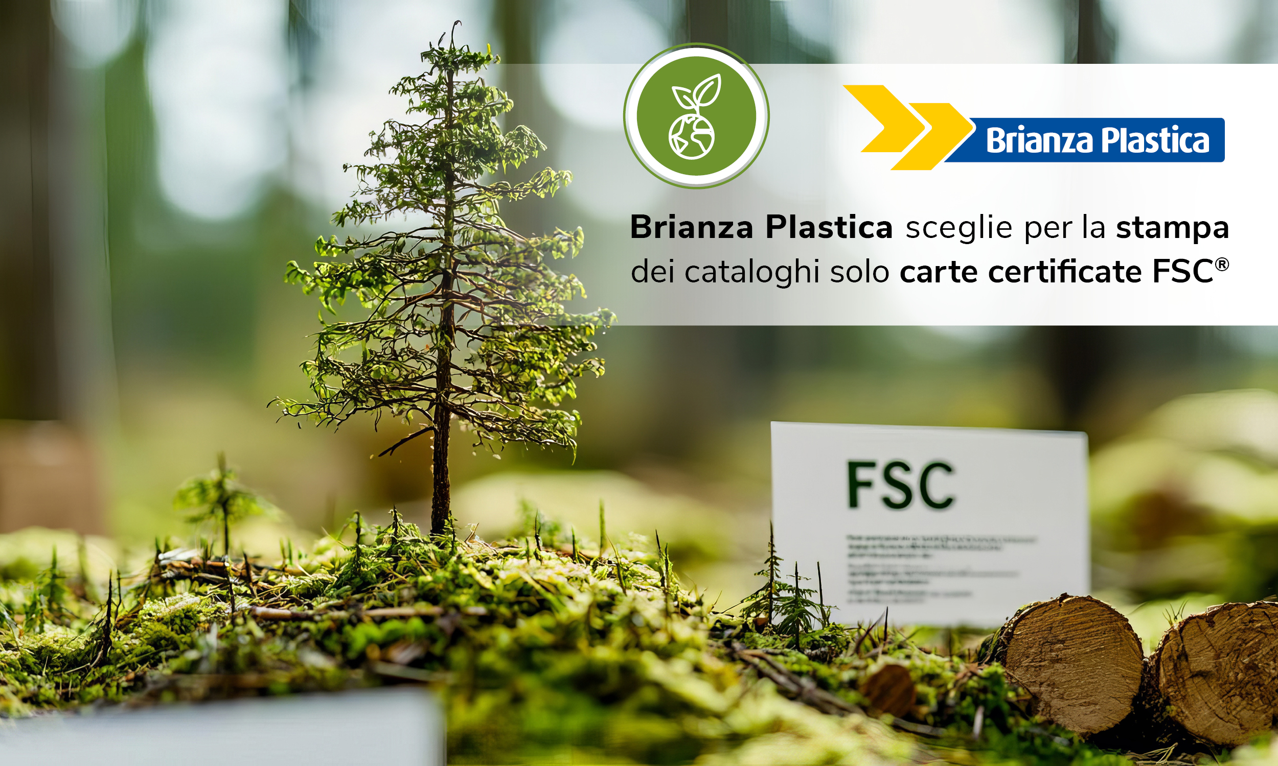 Brianza Plastica amplia la scelta della carta certificata FSC® per la stampa di tutti i suoi cataloghi